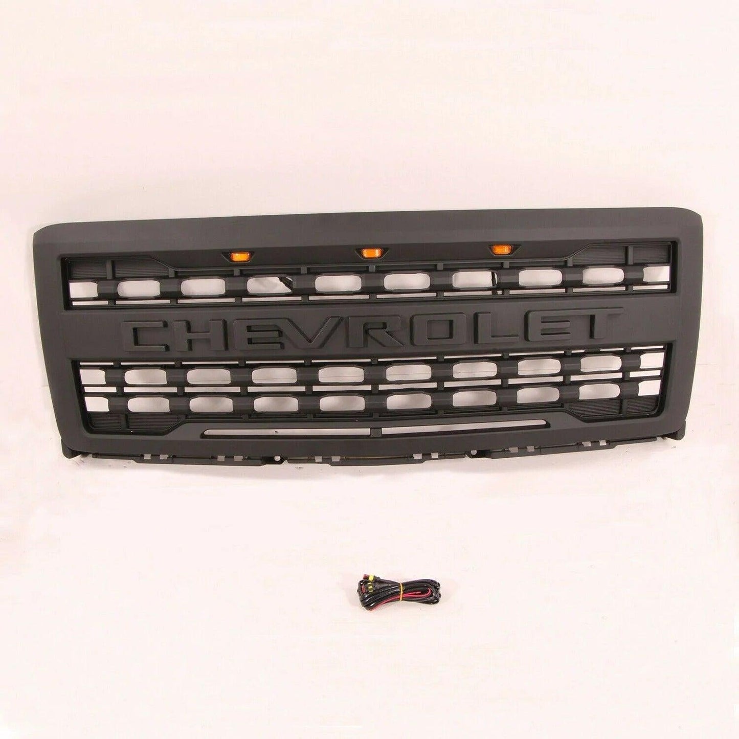 2014-2015 Chevy Silverado 1500 Grille - Matte Black Chevrolet Silverado Raptor Grills - trucfri