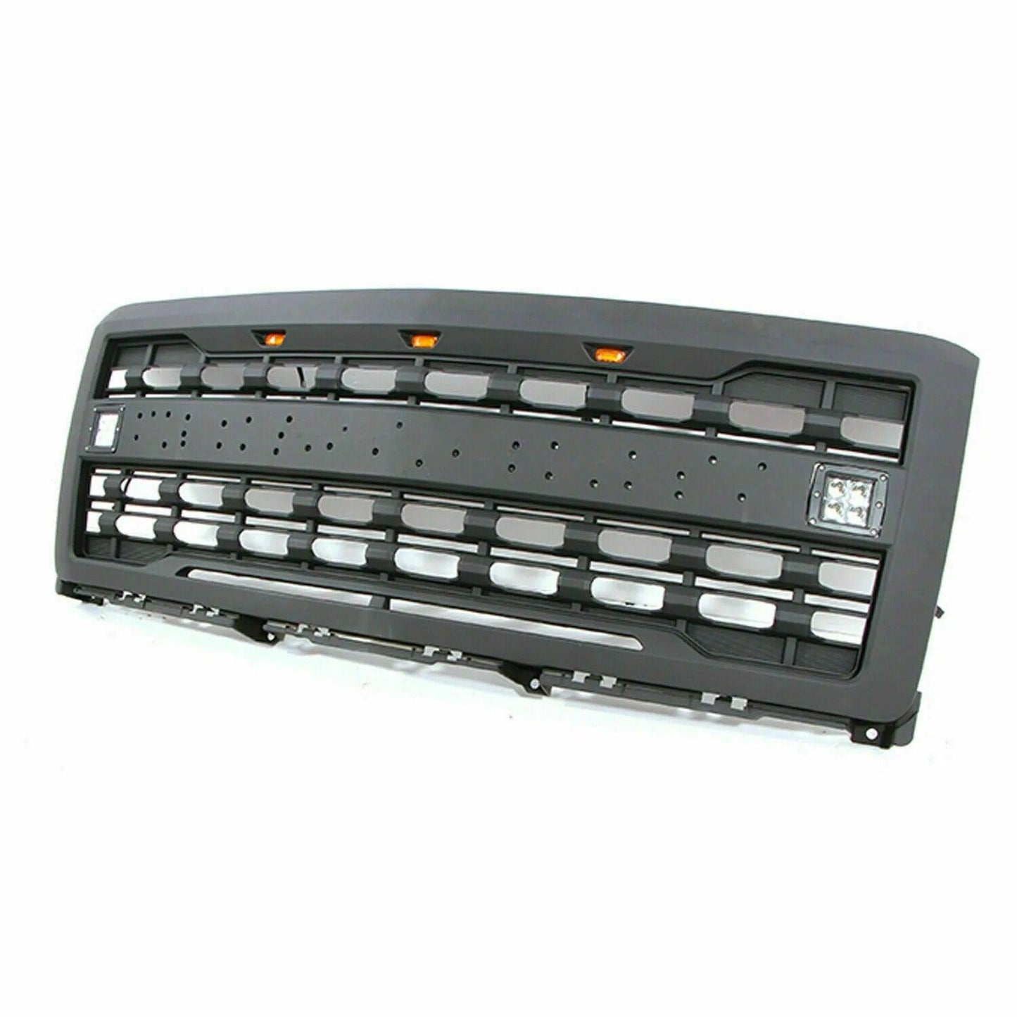 2014-2015 Chevy Silverado 1500 Grille - Matte Black Chevrolet Silverado Raptor Grills - trucfri