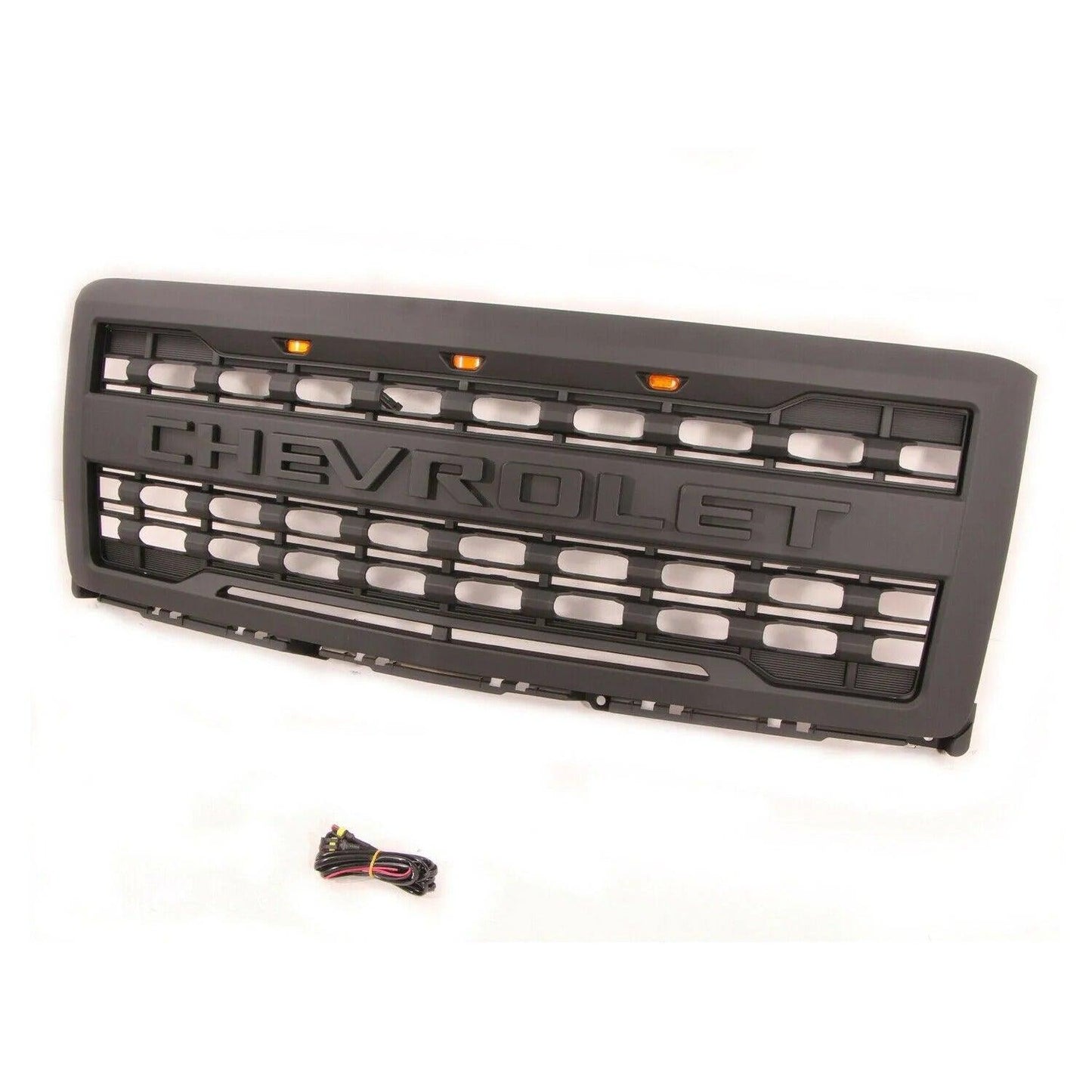 2014-2015 Chevy Silverado 1500 Grille - Matte Black Chevrolet Silverado Raptor Grills - trucfri