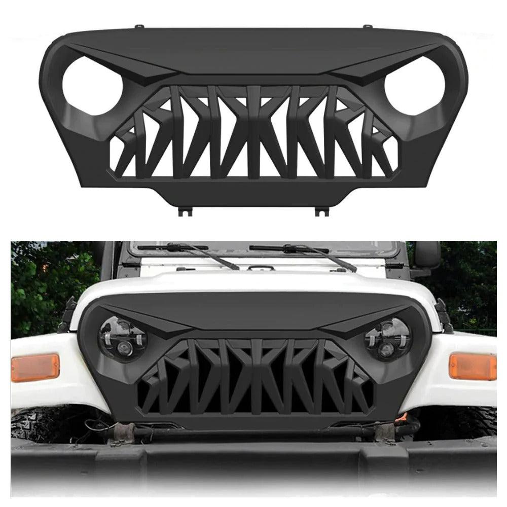 1997 - 2006 JEEP Wrangler Grill - Matte Black TJ - trucfri