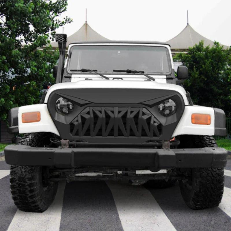 1997 - 2006 JEEP Wrangler Grill - Matte Black TJ - trucfri