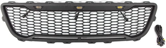 1999-2003 Ford F150 Grille - Matte Black Raptor Style W/LED Lights & Letters - trucfri