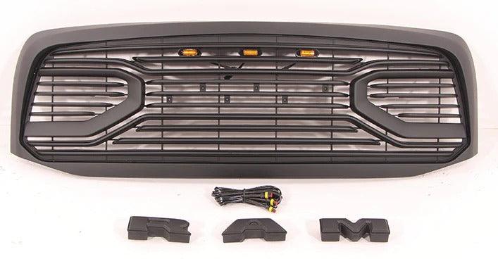 2006 2007 2008 Dodge RAM 1500 Grille - Matte Black Big Horn Style W/Letters - trucfri