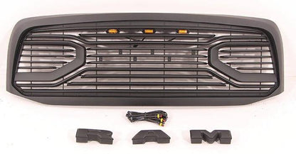 2006 2007 2008 Dodge RAM 1500 Grille - Matte Black Big Horn Style W/Letters - trucfri