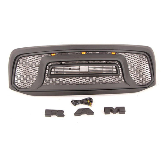 2006-2008 Dodge Ram 1500 Grill - Black Rebel Style Grill Fits With Letters - trucfri