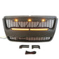 2006-2010 Ford Explorer Grill - Matte Black Sport Trac Raptor Style With Letters & Lights - trucfri