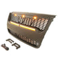2006-2010 Ford Explorer Grill - Matte Black Sport Trac Raptor Style With Letters & Lights - trucfri