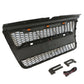 2006-2010 Ford Explorer Grill - Matte Black Sport Trac Raptor Style With Letters & Lights - trucfri