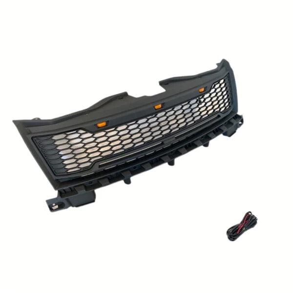 2007-2011 Ford Edge Grille - Matte Black With LED Light and Letters - trucfri