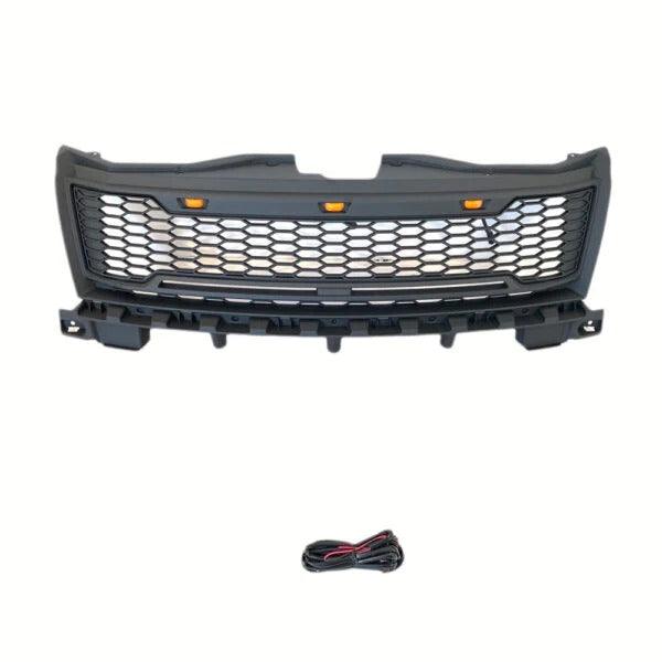 2007-2011 Ford Edge Grille - Matte Black With LED Light and Letters - trucfri