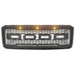 2007-2014 Ford Expedition Grille - Matte Black Raptor Style W/Letters & Lights Front Bumper - trucfri