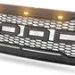 2007-2014 Ford Expedition Grille - Matte Black Raptor Style W/Letters & Lights Front Bumper - trucfri