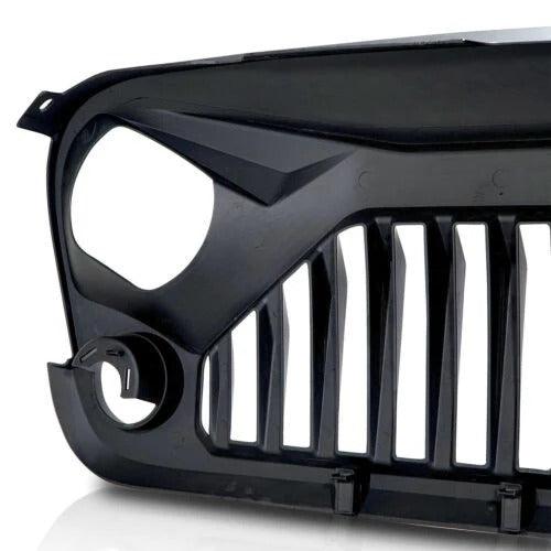 2007-2018 Jeep Wrangler Grill - Matte Black Gladiator Front Grille JK & Unlimited - trucfri