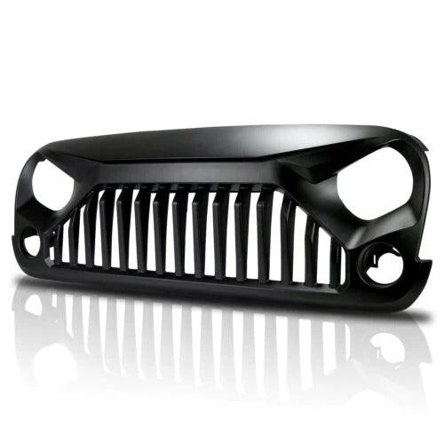 2007-2018 Jeep Wrangler Grill - Matte Black Gladiator Front Grille JK & Unlimited - trucfri