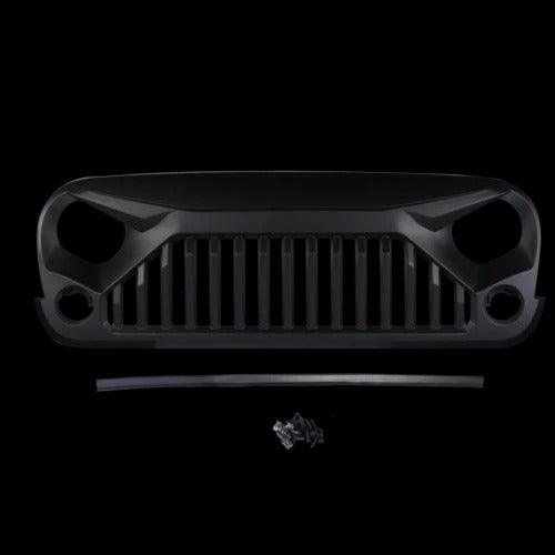 2007-2018 Jeep Wrangler Grill - Matte Black Gladiator Front Grille JK & Unlimited - trucfri