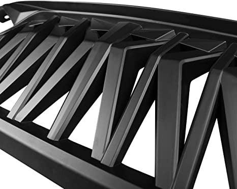 2007-2018 Jeep Wrangler Shark Grille - Matte Black Front Grill - trucfri