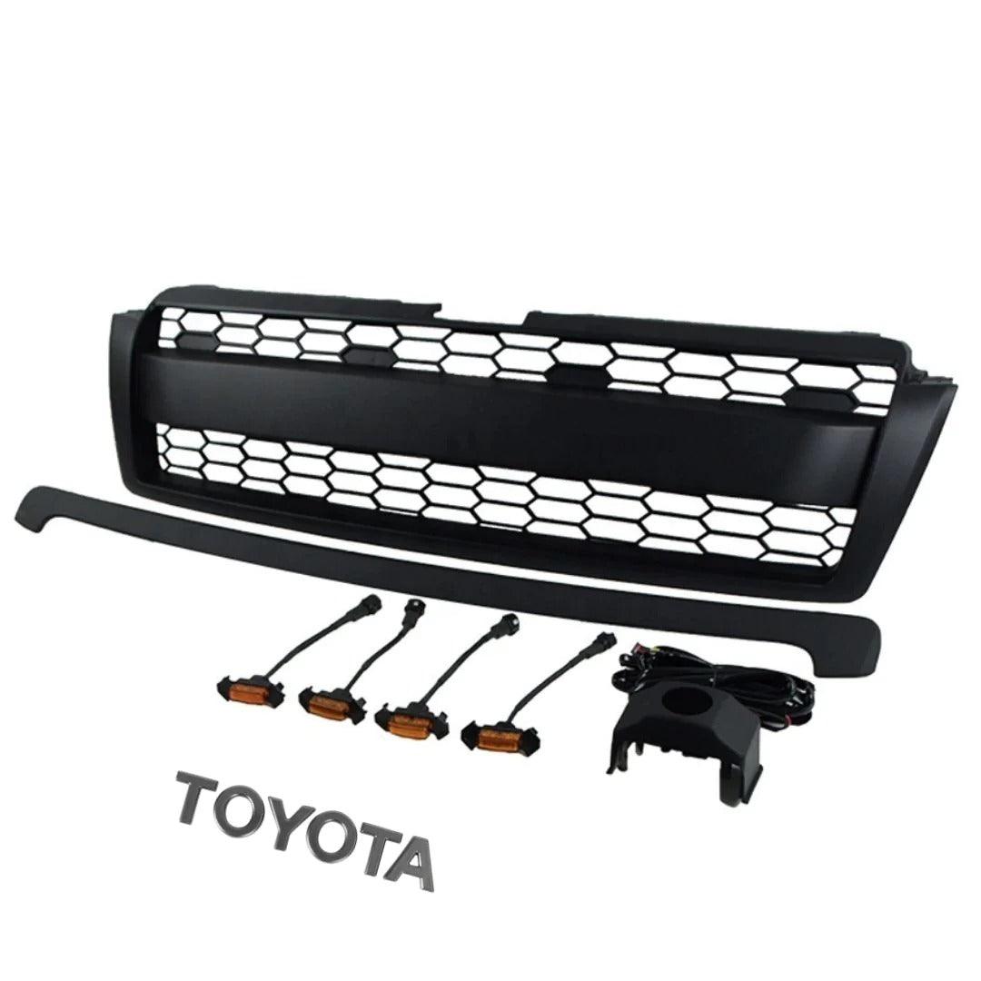 2010-2014 Toyota Land Cruiser TRD Grille - Black Prado With Lights - trucfri