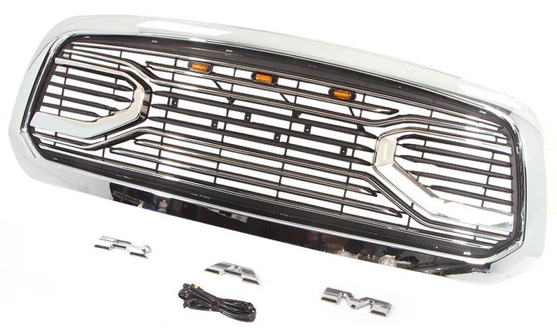 2013-2018 Dodge Ram 1500 Grille - Chrome Big Horn Style With Letters - trucfri