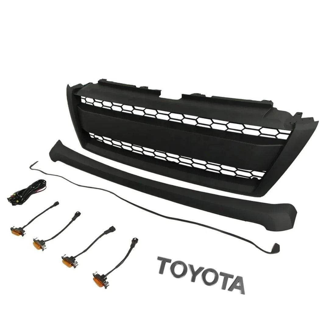 2015-2018 Toyota Land Cruiser TRD Grill - Black Prado FJ150 With Emblem and Lights - trucfri