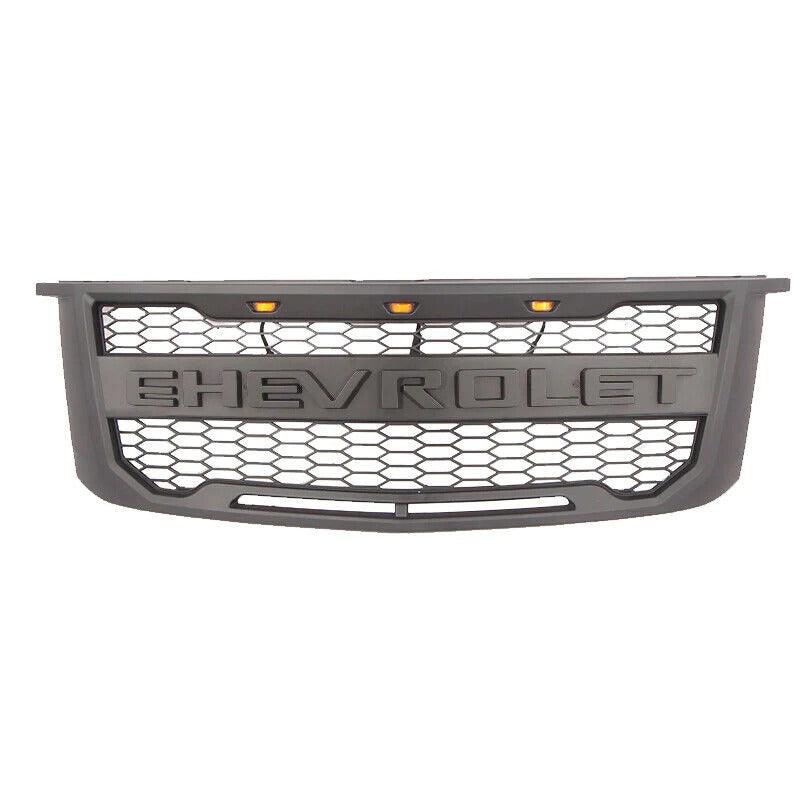 2015-2020 Chevy Tahoe Grill - Black Suburban W/Letters & LED - trucfri