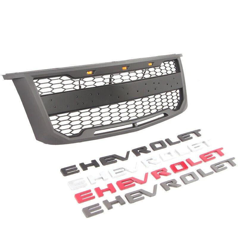 2015-2020 Chevy Tahoe Grill - Black Suburban W/Letters & LED - trucfri