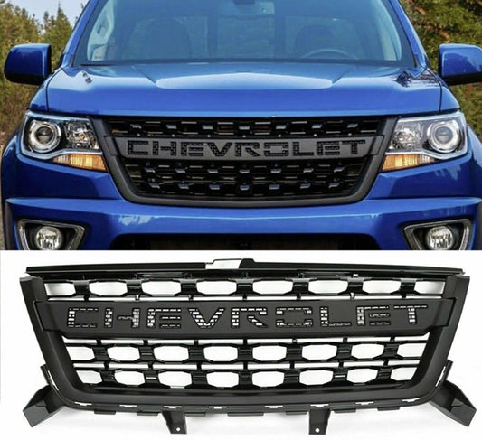 2016-2020 Chevy Colorado Front Grill - Matte Black  W/Chevrolet Script - trucfri