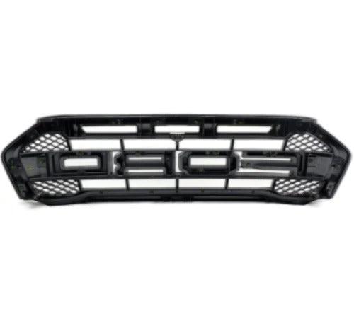 2019 2020 2021 Ford Ranger Grille - Raptor Style Front Hood  w/ Lights & Letters - trucfri