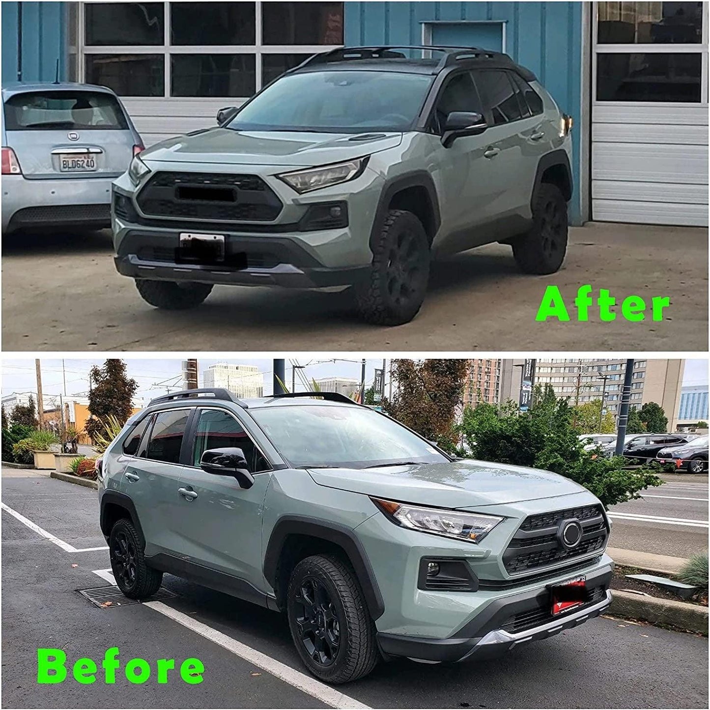 2019-2021 Toyota RAV4 Grille - BLACK Adventure & TRD Grill With Letters & Lights - trucfri