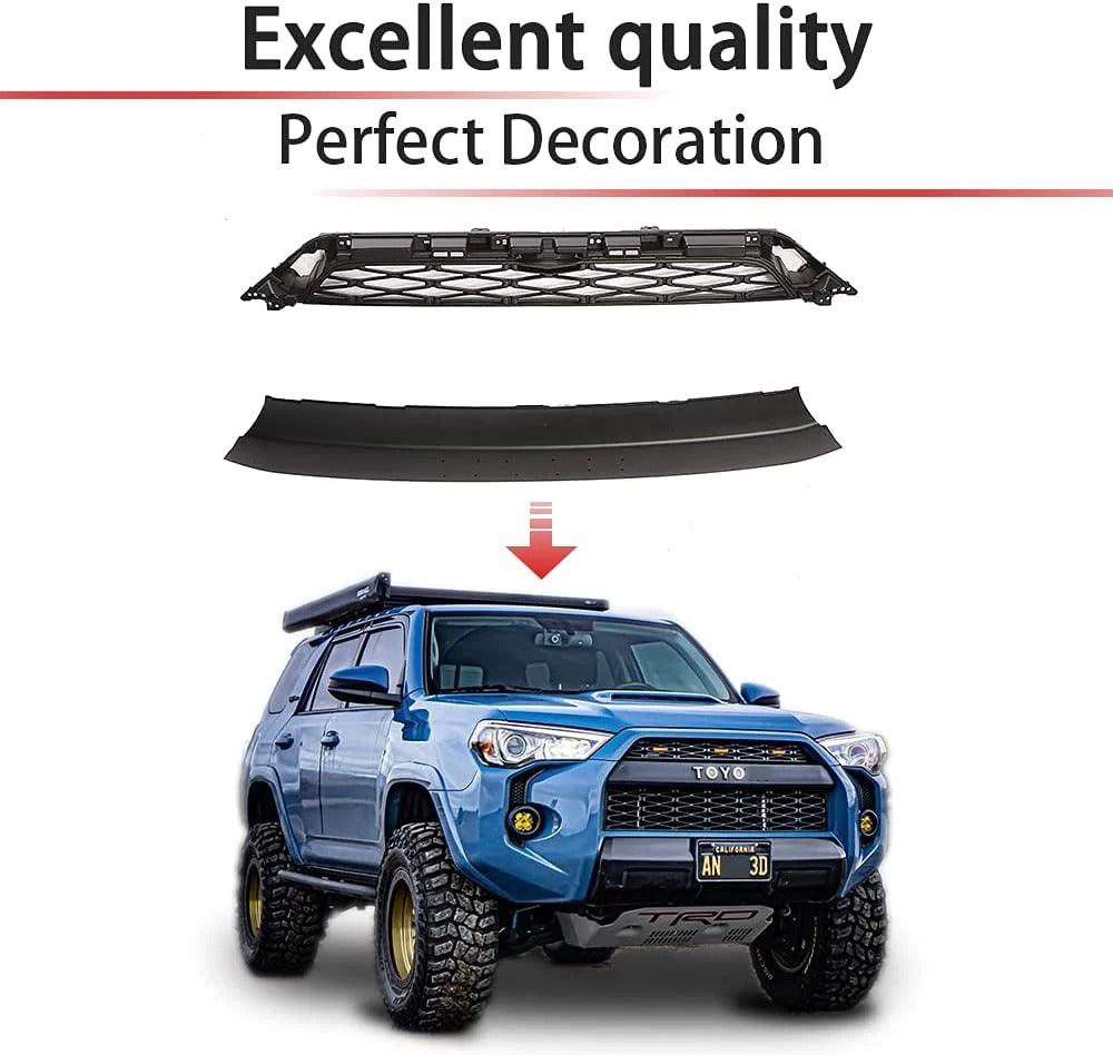 2020 2021 2022 TOYOTA 4runner Grill - Matte Black With Letters No Light Front Bumper Grille - trucfri