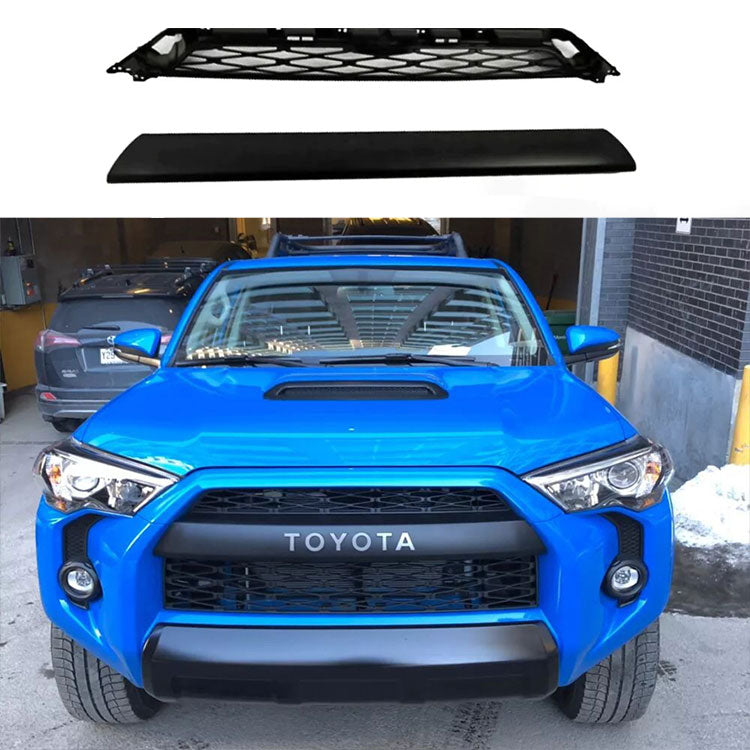 2020 2021 2022 5th Gen Toyota 4Runner TRD PRO Front Grill With Raptor Lights  Black