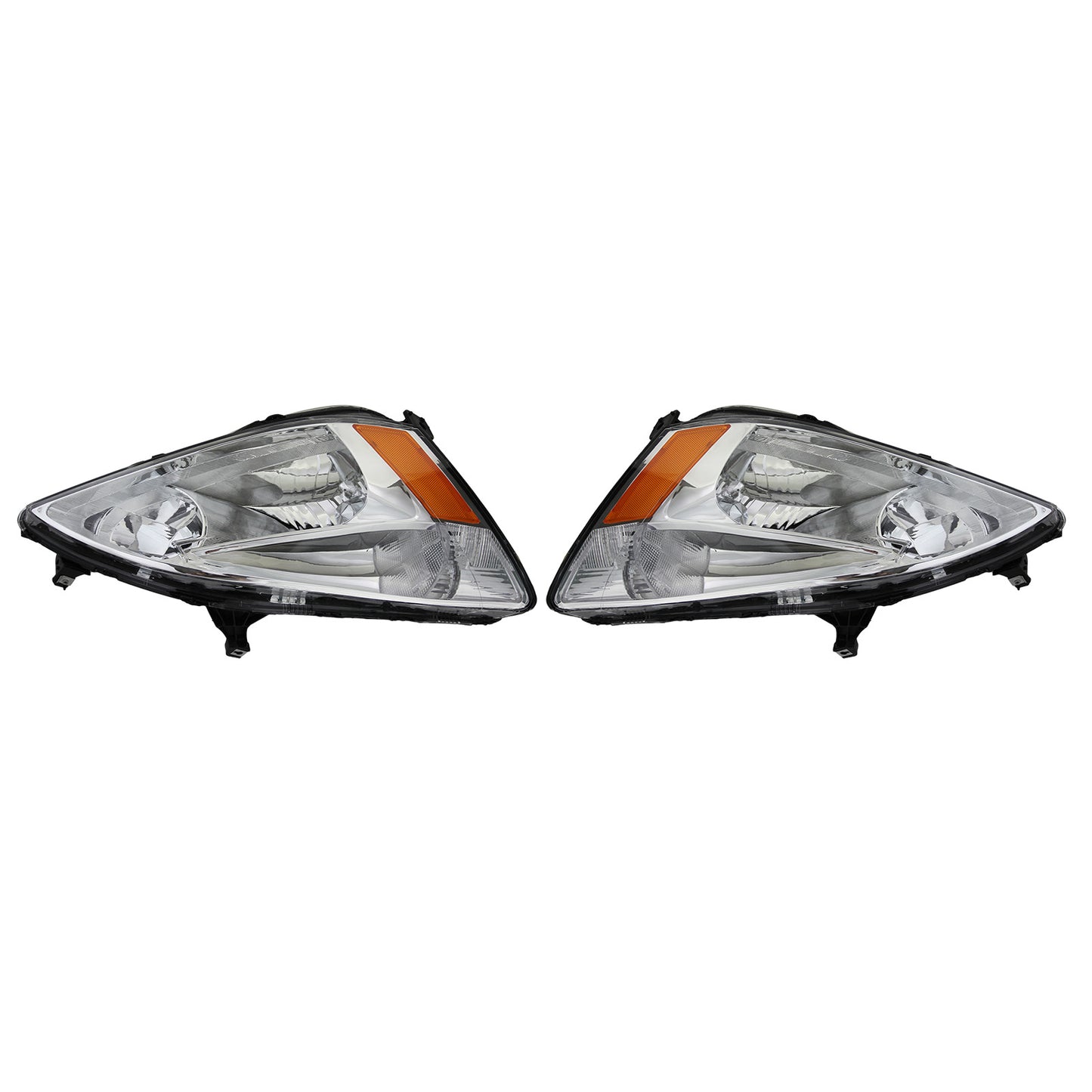 For 2003 2004 2005 2006 2007 Honda Accord Chrome headlight Set Left+Right