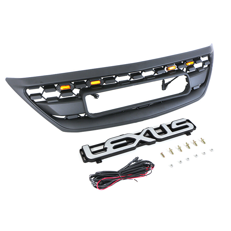 1999 2000 2001 2002 2003 Lexus RX300-RX330 Grill With letters & LED Lights Matte Black