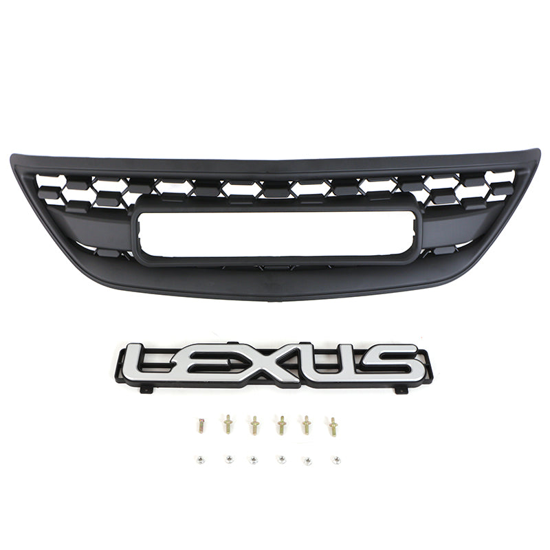 2004 2005 2006 2007 2008 2009 Lexus RX350 Grill With letters & LED Lights Matte Black