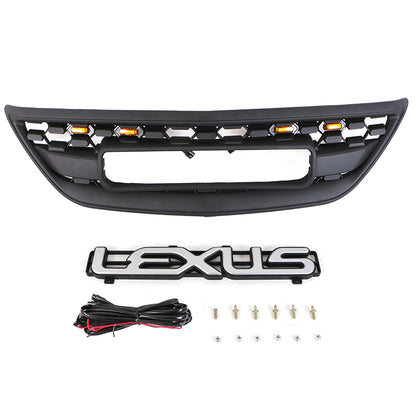 2004 2005 2006 2007 2008 2009 Lexus RX350 Grill With letters & LED Lights Matte Black