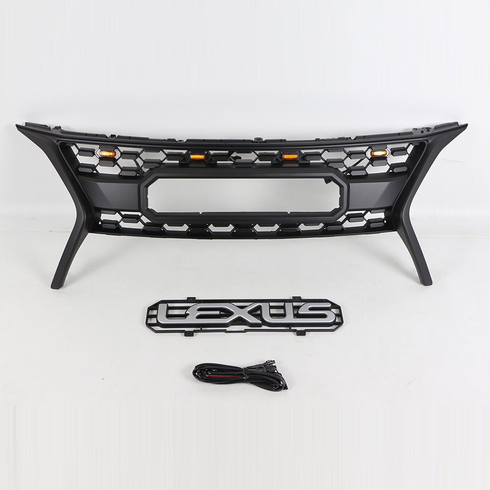 2013 2014 2015 2016 Lexus RX270 350 450H Grill With letters & LED Lights Matte Black