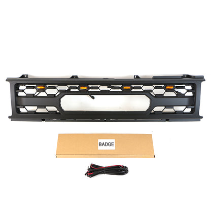 1987 1988 1989 Toyota 4Runner Aftermarket Front Grill With LED Lights Matte Black