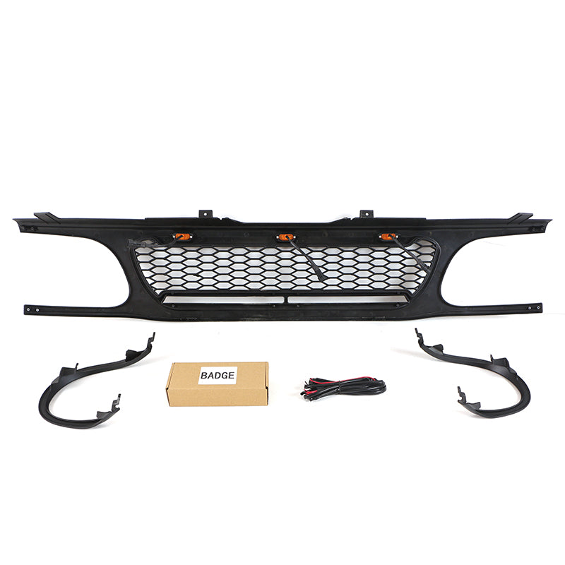 1995 1996 1997 1998 1999 2000 2001 Ford Explorer Raptor Style Black Grill Aftermarket Grill W/E lights