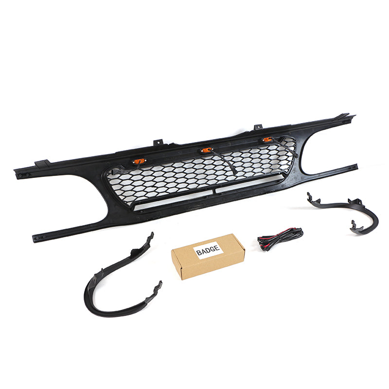 1995 1996 1997 1998 1999 2000 2001 Ford Explorer Raptor Style Black Grill Aftermarket Grill W/E lights