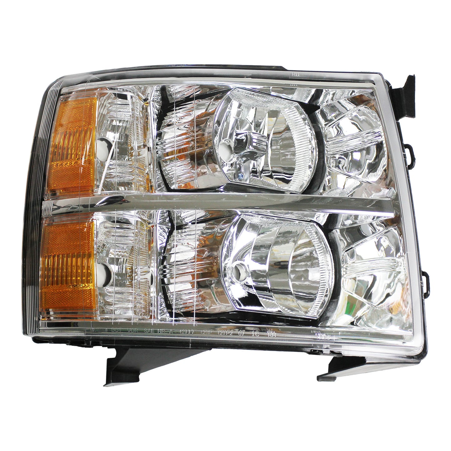 For 2007 2008 2009 2010 2011 2012 2013 2014 Gmc Sierra Chrome Headlight Set Left+Right