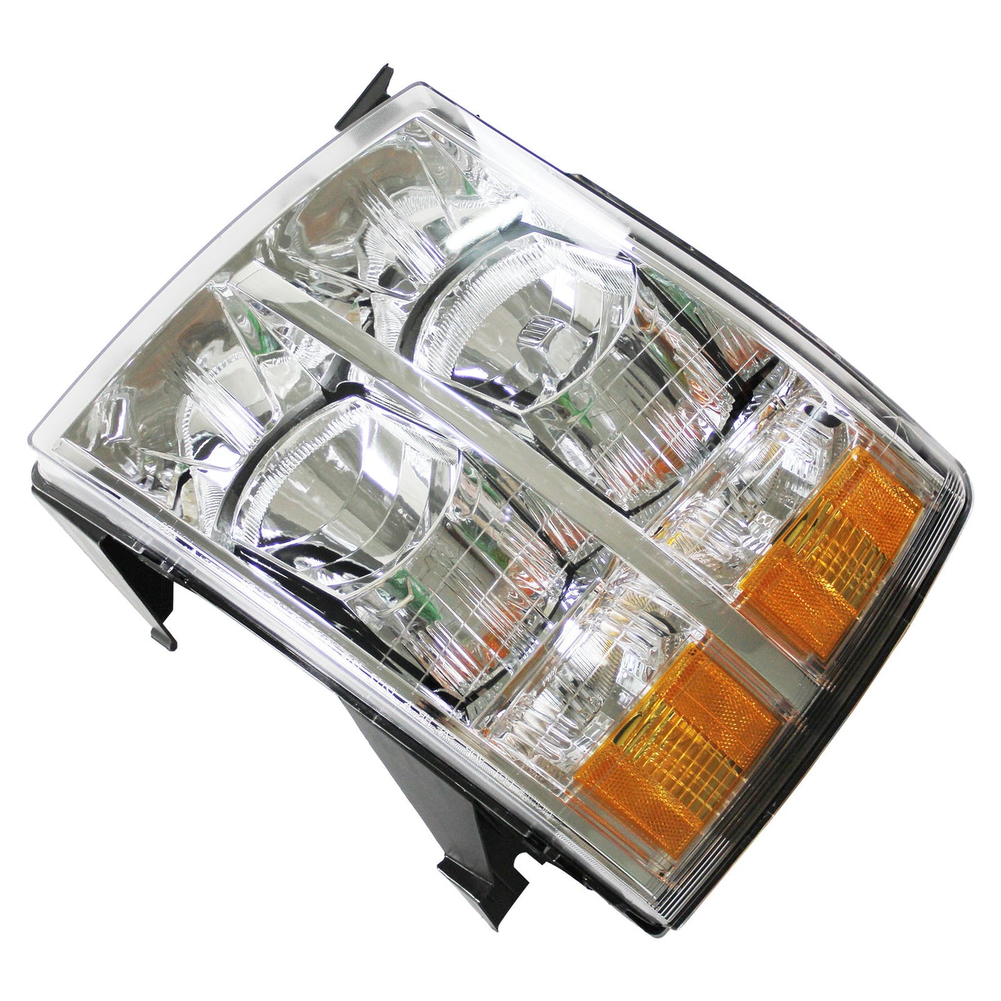 For 2007 2008 2009 2010 2011 2012 2013 2014 Gmc Sierra Chrome Headlight Set Left+Right