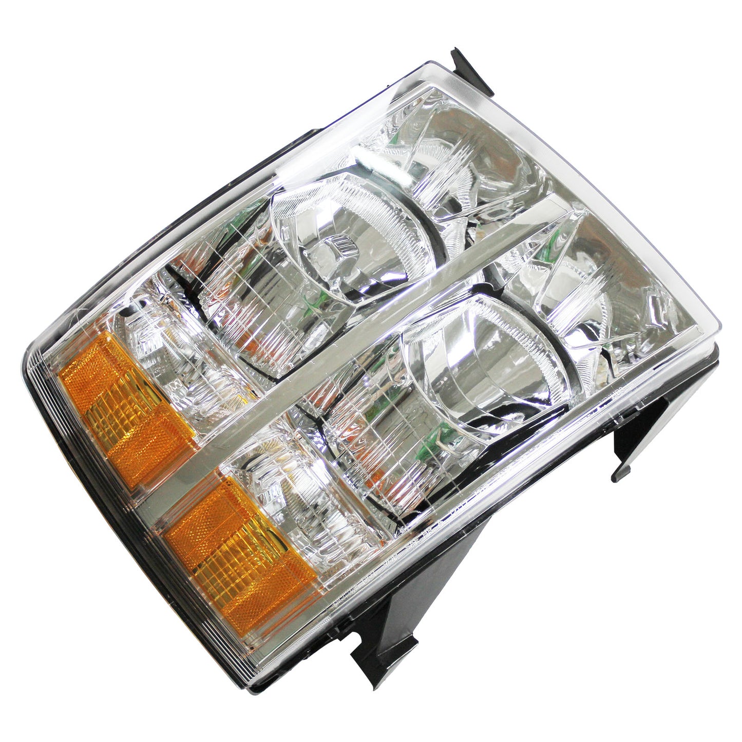 For 2007 2008 2009 2010 2011 2012 2013 2014 Gmc Sierra Chrome Headlight Set Left+Right