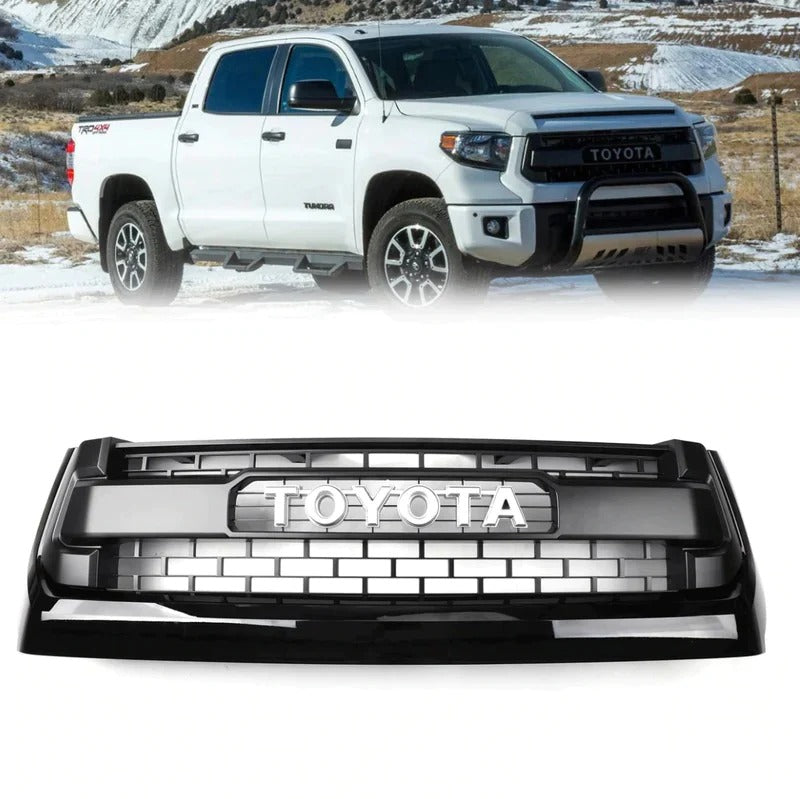 2014 2015 2016 2017 Toyota Tundra TRD Pro Black Front Grill With Toyota Letters