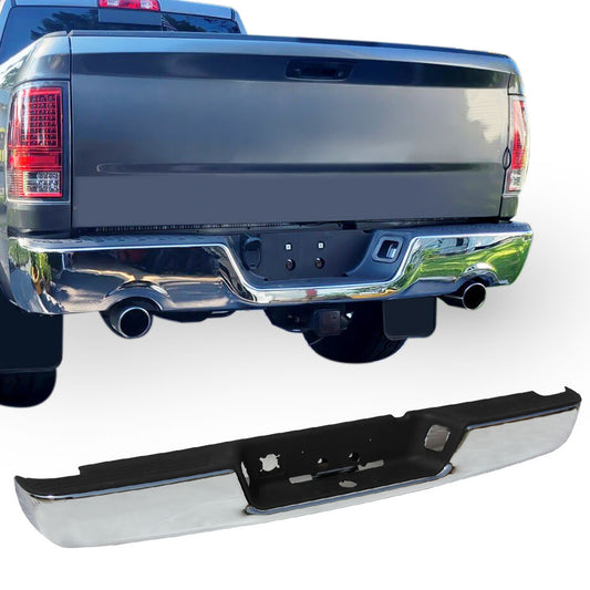 For 2002 2003 2004 2005 2006 2007 2008 Dodge Ram 1500 2500 3500 Chrome Steel Rear Bumper Assembly Replacement (Fits: More than one vehicle)