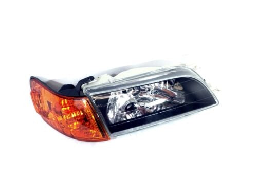 Fit For 93 97 Toyota Corolla JDM Black Headlights Lamps LH RH CRYSTAL GLASS