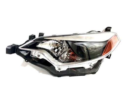 For 2014 2016 Toyota Corolla Black Headlights Set Factory Replacement LH RH