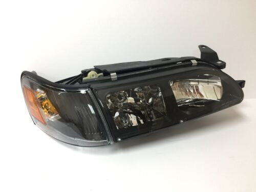 Fit For 93 97 Toyota Corolla DX Black Headlights Lamps LH RH Headlamps