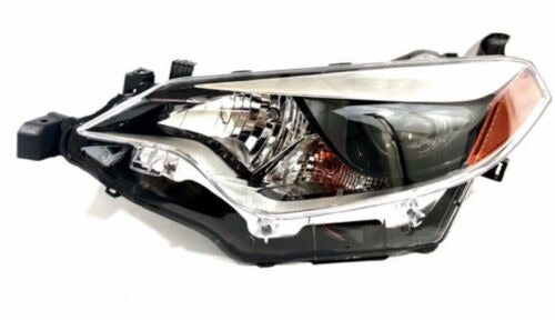 For 2014 2016 Toyota Corolla Black Headlight Left Driver Side Factory LH